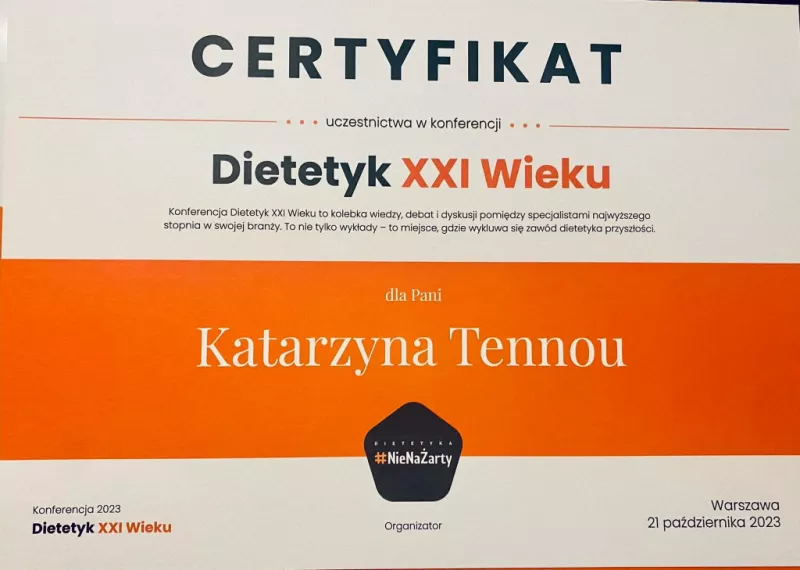 Certyfikat 1